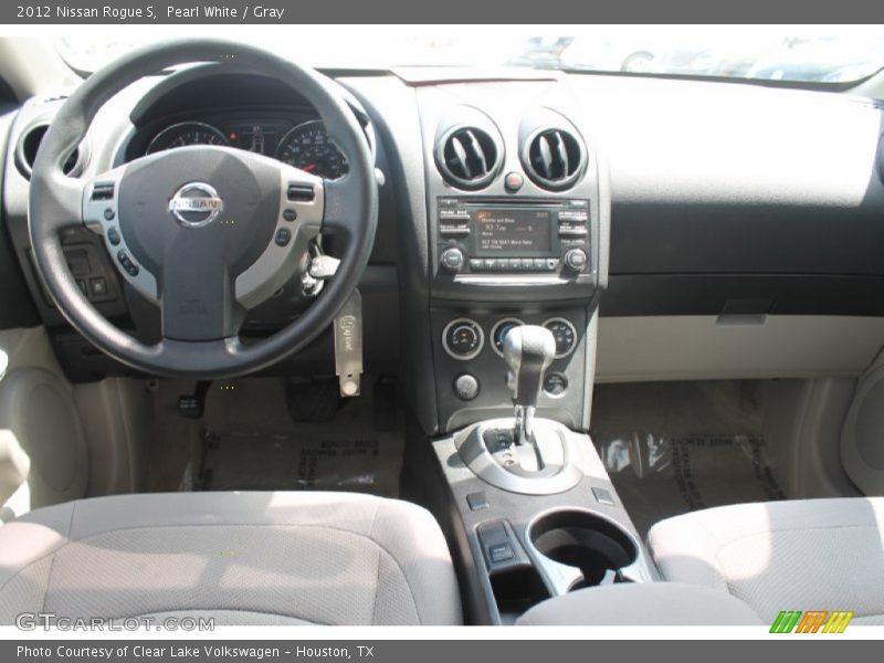 Pearl White / Gray 2012 Nissan Rogue S