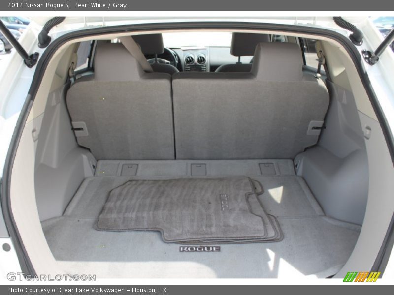 Pearl White / Gray 2012 Nissan Rogue S