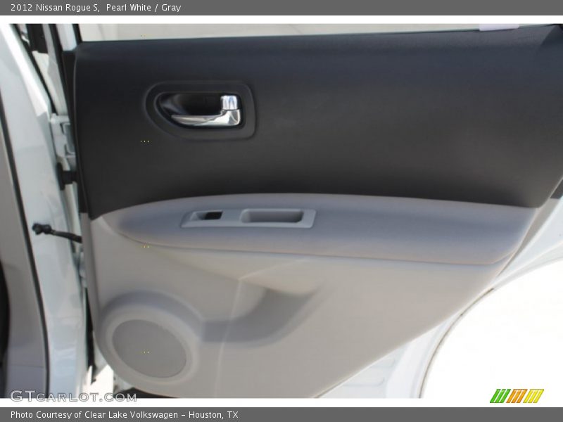 Pearl White / Gray 2012 Nissan Rogue S