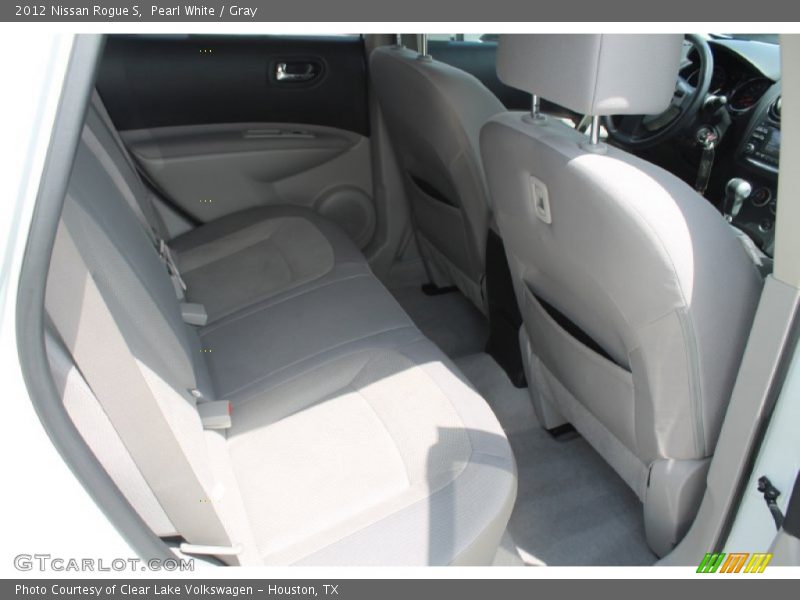 Pearl White / Gray 2012 Nissan Rogue S
