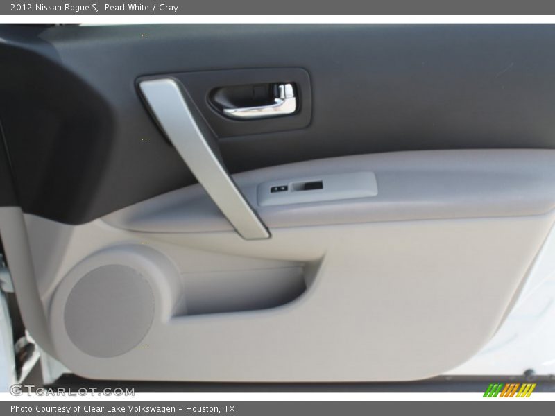 Pearl White / Gray 2012 Nissan Rogue S