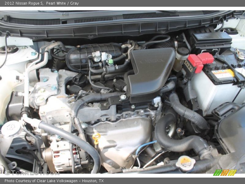 Pearl White / Gray 2012 Nissan Rogue S
