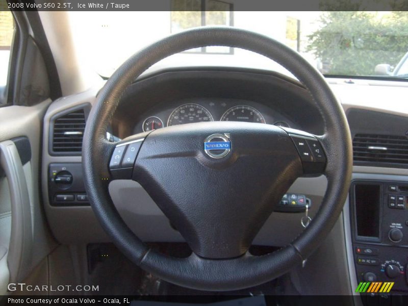 Ice White / Taupe 2008 Volvo S60 2.5T