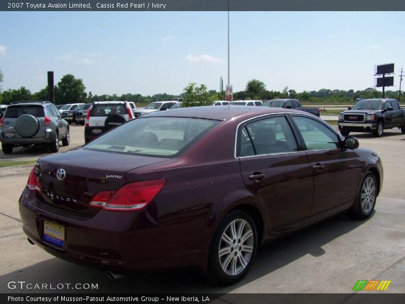 Cassis Red Pearl / Ivory 2007 Toyota Avalon Limited