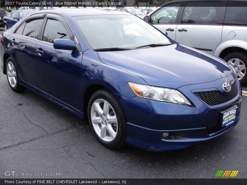 Blue Ribbon Metallic / Dark Charcoal 2007 Toyota Camry SE V6