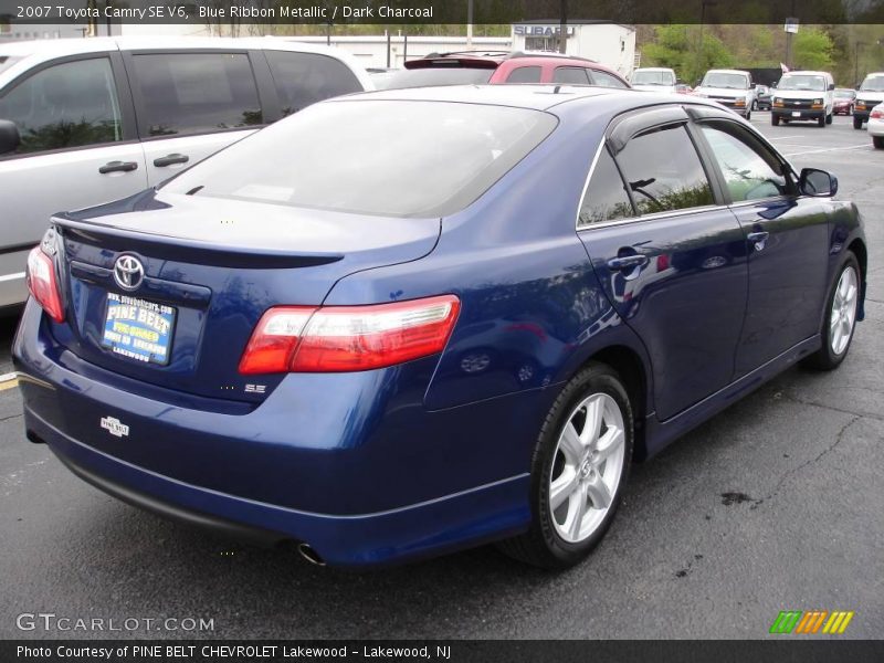 Blue Ribbon Metallic / Dark Charcoal 2007 Toyota Camry SE V6