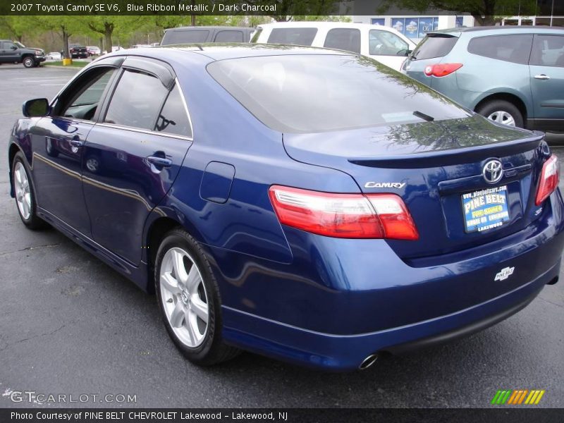 Blue Ribbon Metallic / Dark Charcoal 2007 Toyota Camry SE V6