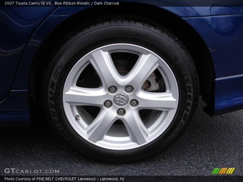 Blue Ribbon Metallic / Dark Charcoal 2007 Toyota Camry SE V6