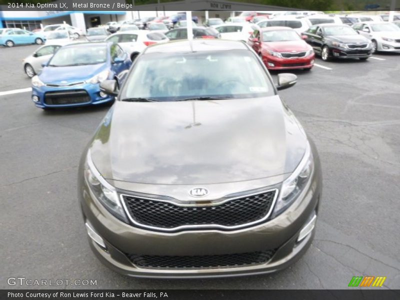 Metal Bronze / Beige 2014 Kia Optima LX