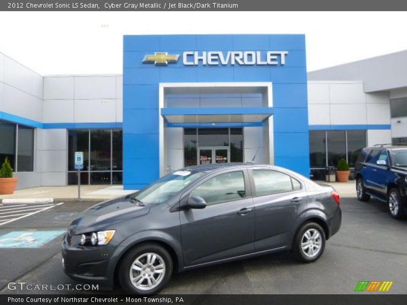 Cyber Gray Metallic / Jet Black/Dark Titanium 2012 Chevrolet Sonic LS Sedan