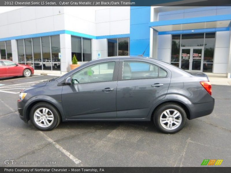 Cyber Gray Metallic / Jet Black/Dark Titanium 2012 Chevrolet Sonic LS Sedan