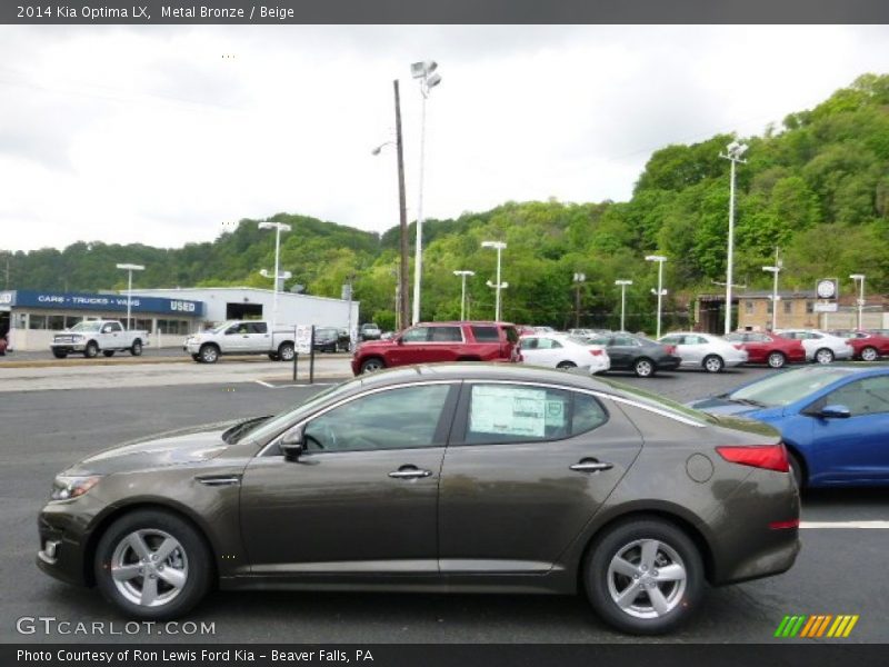 Metal Bronze / Beige 2014 Kia Optima LX