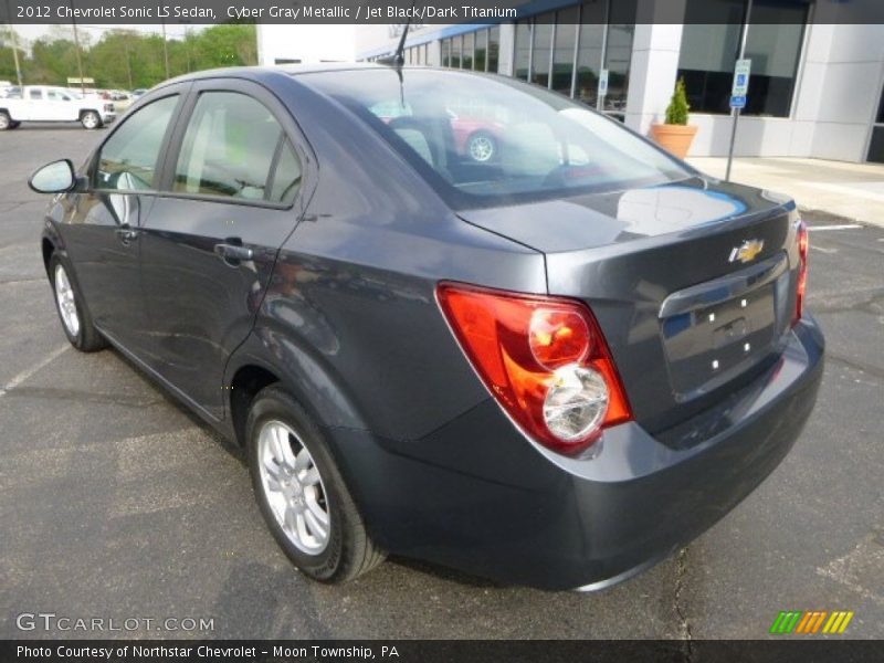 Cyber Gray Metallic / Jet Black/Dark Titanium 2012 Chevrolet Sonic LS Sedan