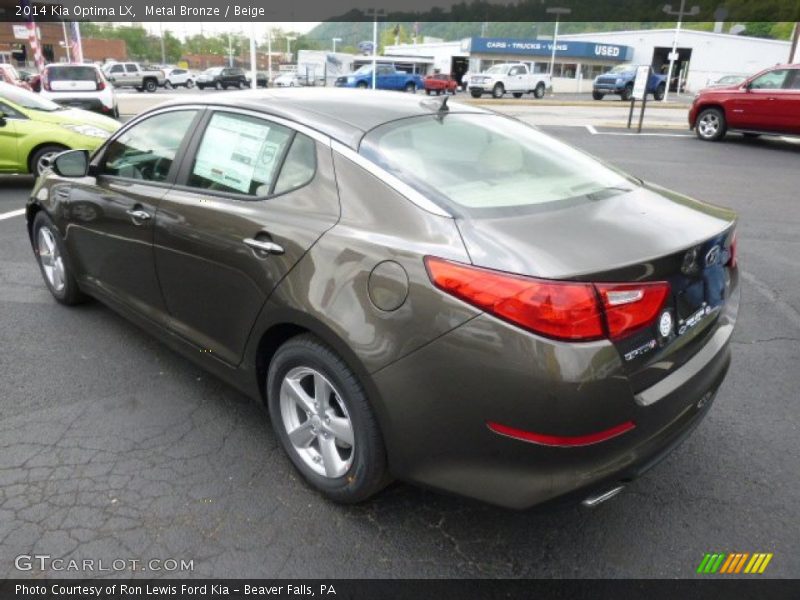 Metal Bronze / Beige 2014 Kia Optima LX