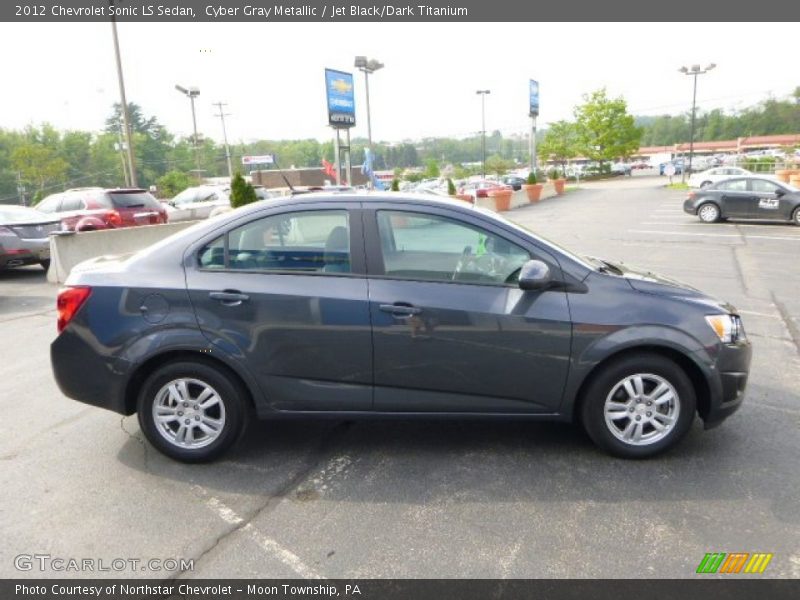 Cyber Gray Metallic / Jet Black/Dark Titanium 2012 Chevrolet Sonic LS Sedan