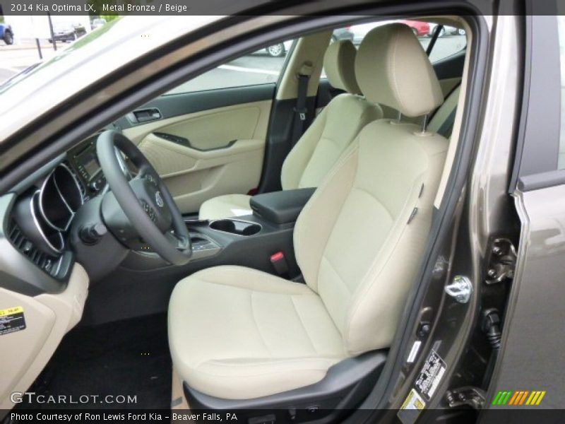 Metal Bronze / Beige 2014 Kia Optima LX