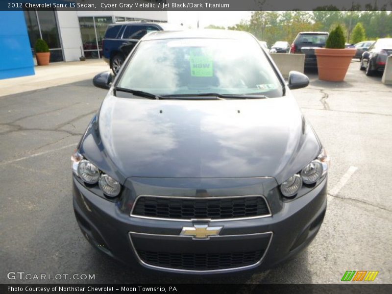 Cyber Gray Metallic / Jet Black/Dark Titanium 2012 Chevrolet Sonic LS Sedan