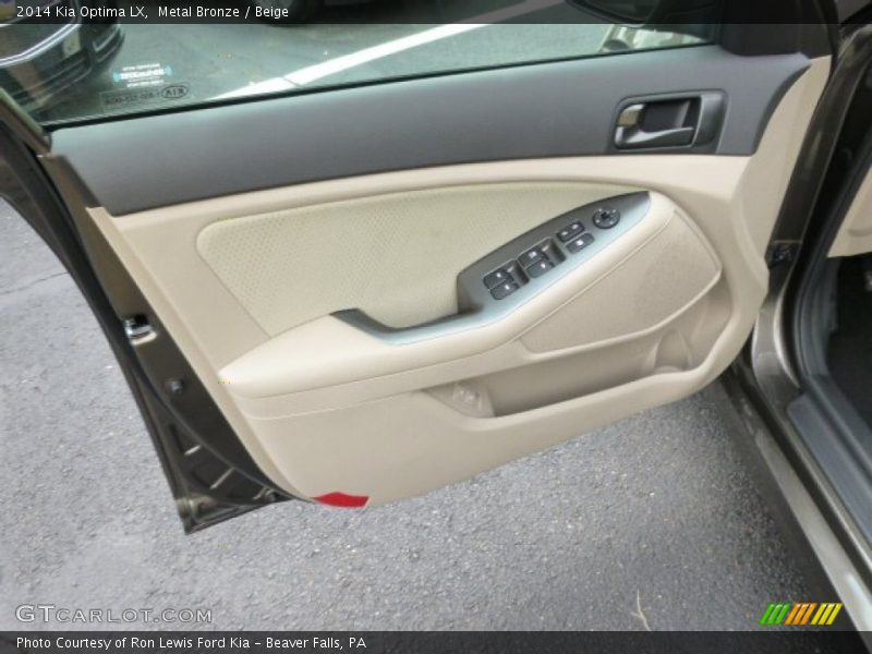 Metal Bronze / Beige 2014 Kia Optima LX