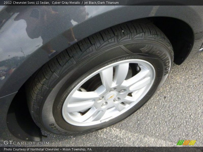 Cyber Gray Metallic / Jet Black/Dark Titanium 2012 Chevrolet Sonic LS Sedan