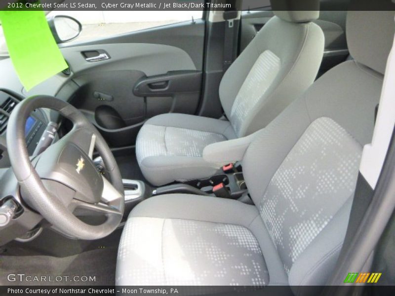 Cyber Gray Metallic / Jet Black/Dark Titanium 2012 Chevrolet Sonic LS Sedan
