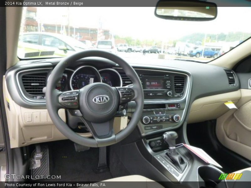 Metal Bronze / Beige 2014 Kia Optima LX