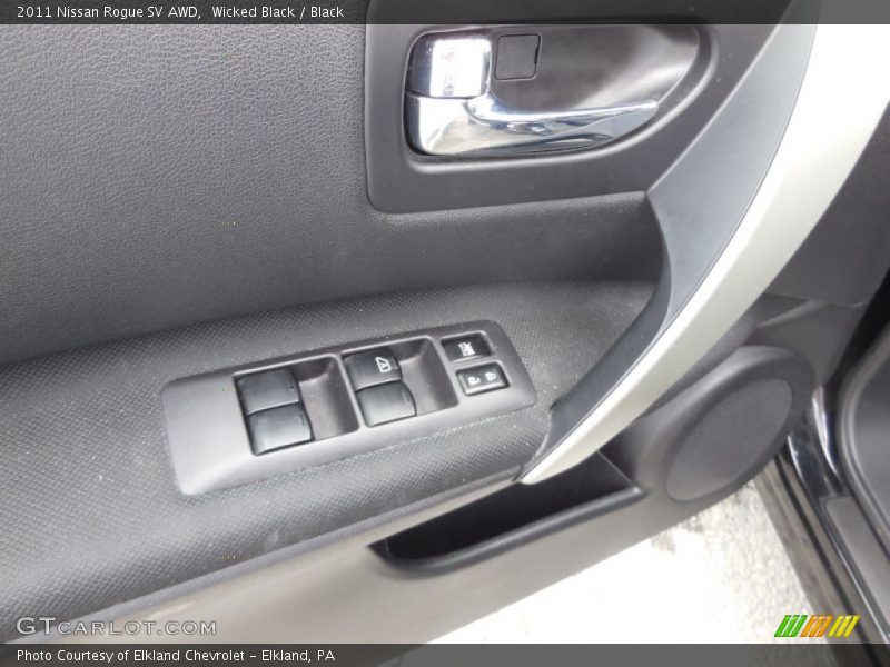 Wicked Black / Black 2011 Nissan Rogue SV AWD