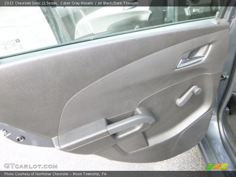 Cyber Gray Metallic / Jet Black/Dark Titanium 2012 Chevrolet Sonic LS Sedan