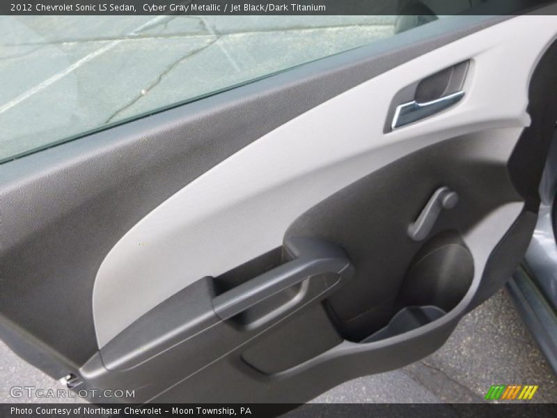 Cyber Gray Metallic / Jet Black/Dark Titanium 2012 Chevrolet Sonic LS Sedan
