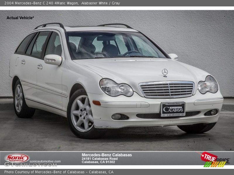 Alabaster White / Gray 2004 Mercedes-Benz C 240 4Matic Wagon