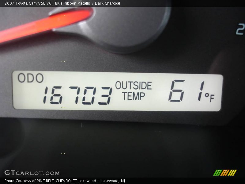 Blue Ribbon Metallic / Dark Charcoal 2007 Toyota Camry SE V6