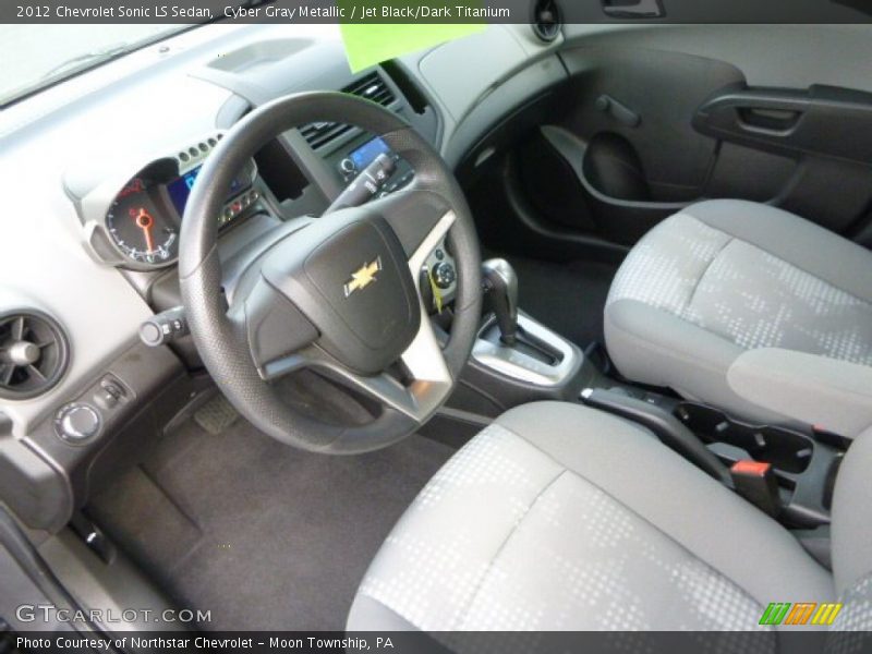 Cyber Gray Metallic / Jet Black/Dark Titanium 2012 Chevrolet Sonic LS Sedan
