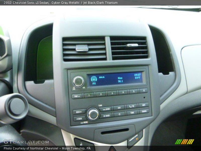 Cyber Gray Metallic / Jet Black/Dark Titanium 2012 Chevrolet Sonic LS Sedan