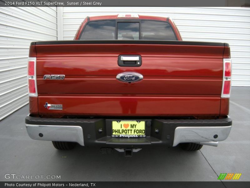 Sunset / Steel Grey 2014 Ford F150 XLT SuperCrew