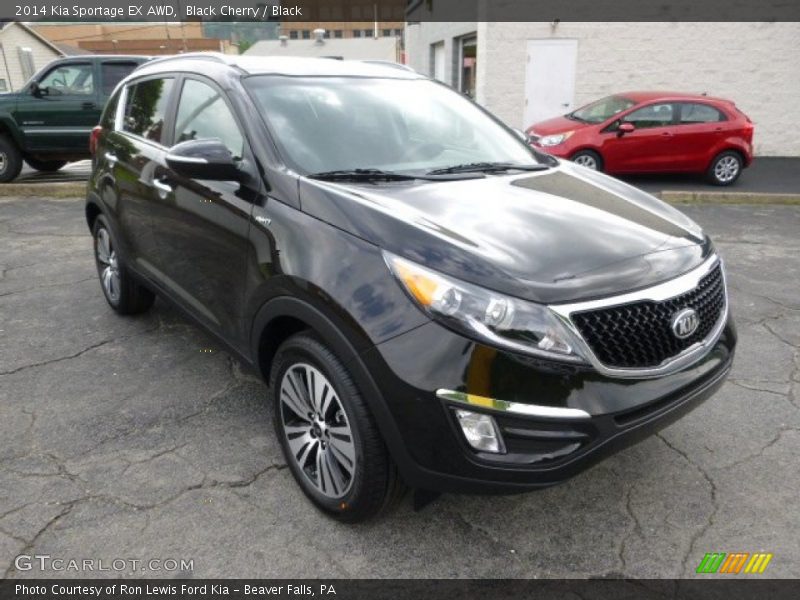 Black Cherry / Black 2014 Kia Sportage EX AWD