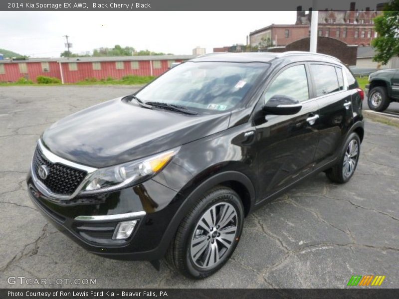 Black Cherry / Black 2014 Kia Sportage EX AWD