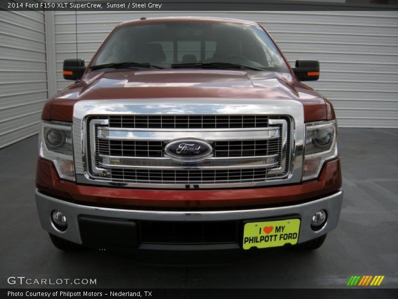 Sunset / Steel Grey 2014 Ford F150 XLT SuperCrew