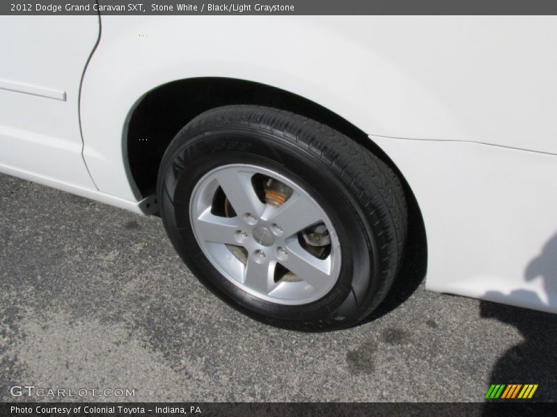 Stone White / Black/Light Graystone 2012 Dodge Grand Caravan SXT