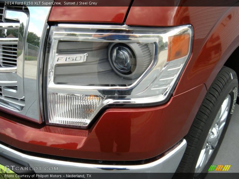 Sunset / Steel Grey 2014 Ford F150 XLT SuperCrew