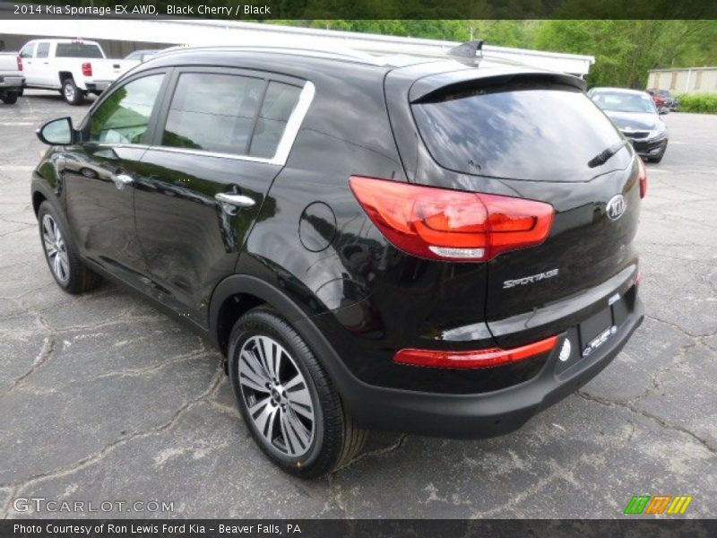 Black Cherry / Black 2014 Kia Sportage EX AWD