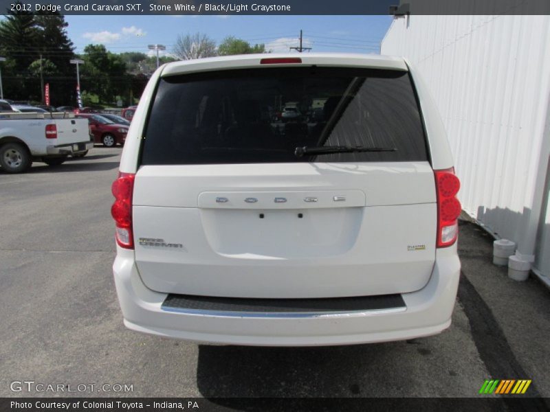 Stone White / Black/Light Graystone 2012 Dodge Grand Caravan SXT