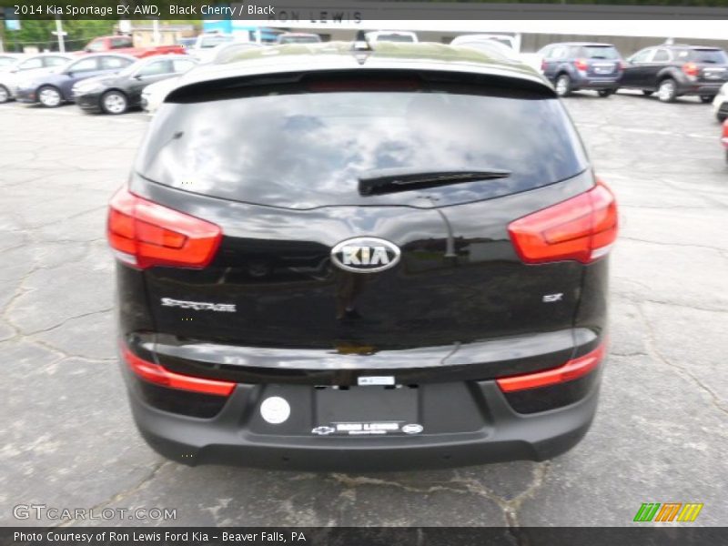 Black Cherry / Black 2014 Kia Sportage EX AWD
