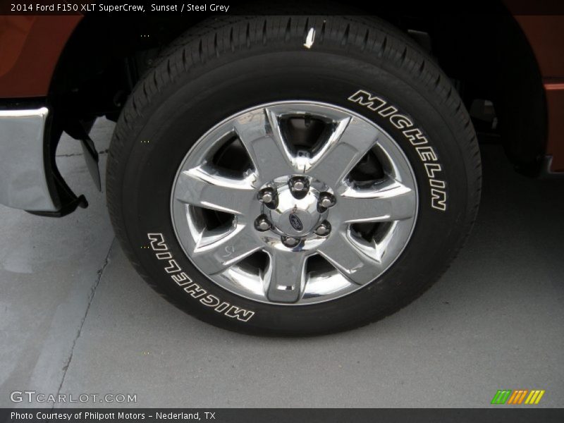 Sunset / Steel Grey 2014 Ford F150 XLT SuperCrew