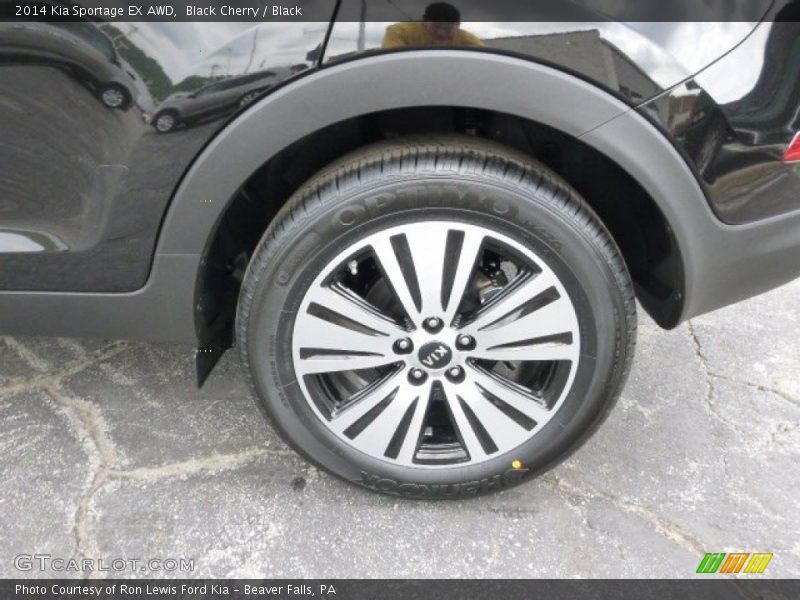 Black Cherry / Black 2014 Kia Sportage EX AWD
