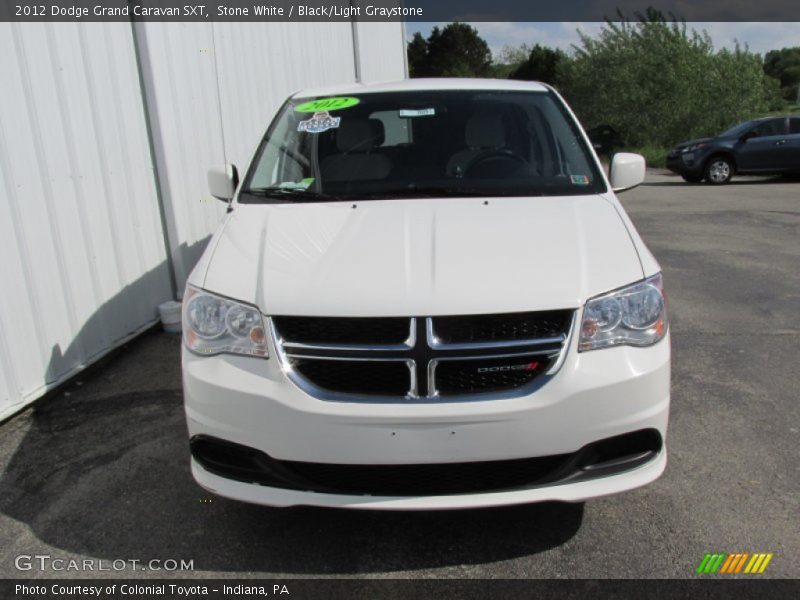 Stone White / Black/Light Graystone 2012 Dodge Grand Caravan SXT