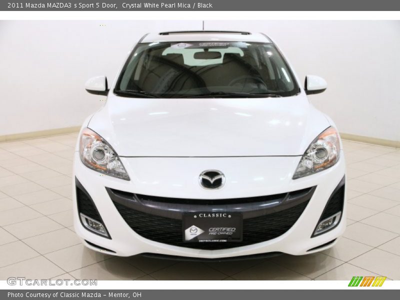 Crystal White Pearl Mica / Black 2011 Mazda MAZDA3 s Sport 5 Door