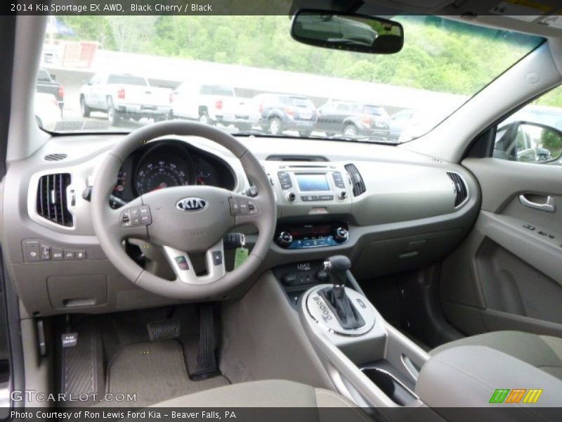 Black Cherry / Black 2014 Kia Sportage EX AWD