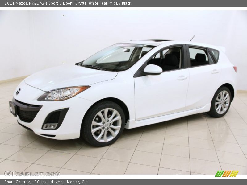 Crystal White Pearl Mica / Black 2011 Mazda MAZDA3 s Sport 5 Door