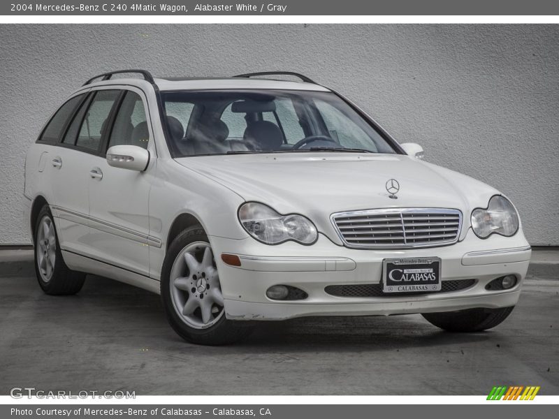 Alabaster White / Gray 2004 Mercedes-Benz C 240 4Matic Wagon