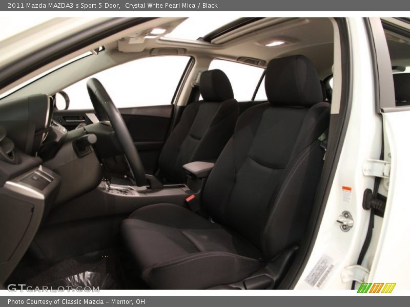 Crystal White Pearl Mica / Black 2011 Mazda MAZDA3 s Sport 5 Door