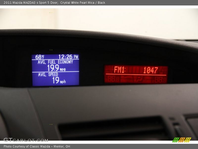 Crystal White Pearl Mica / Black 2011 Mazda MAZDA3 s Sport 5 Door